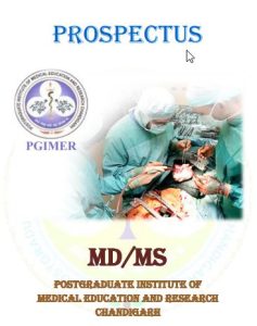 PGIMER Prospectus for MD MS India