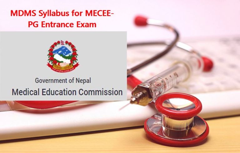 MDMS Syllabus for MECEE PG Entrance Exam