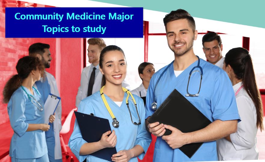Community Medicine Major Topics to study