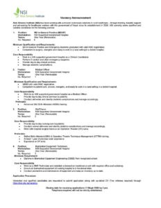 Medical Jobs at Nick Simons Institute (NSI)