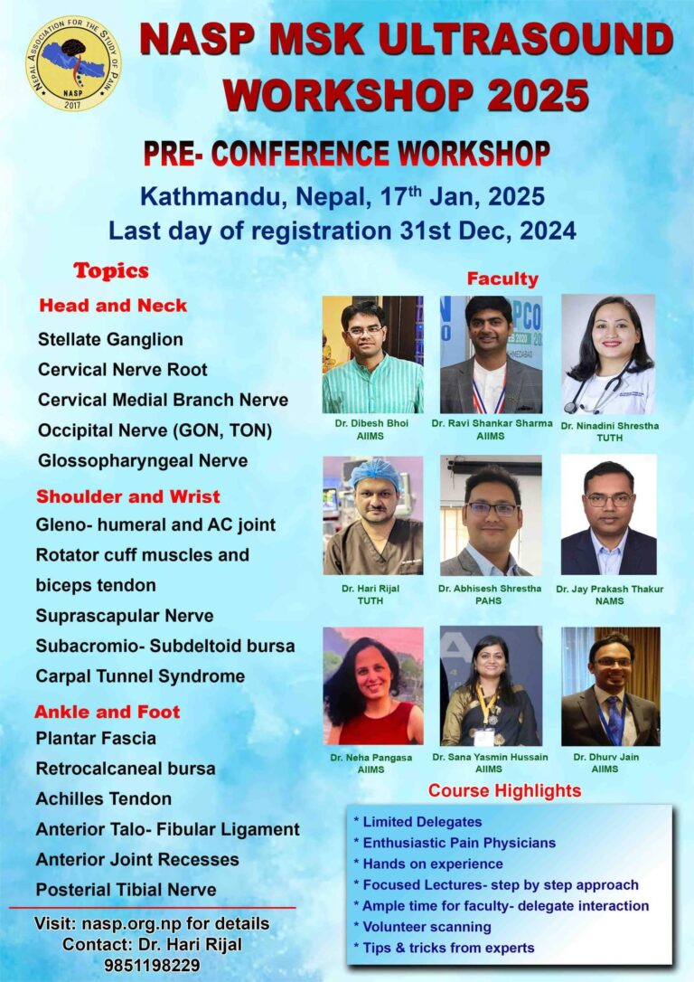 NASP Pain Conference 2025 Nepal Pain Management 2025