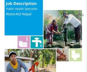 Apply Public health Speacialist for Kathamandu Water Aid Nepal