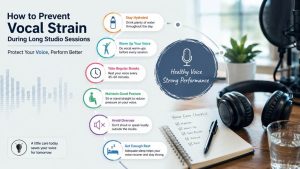 How to Prevent Vocal Strain When Working Long Sessions in a Vocal Recording Studio