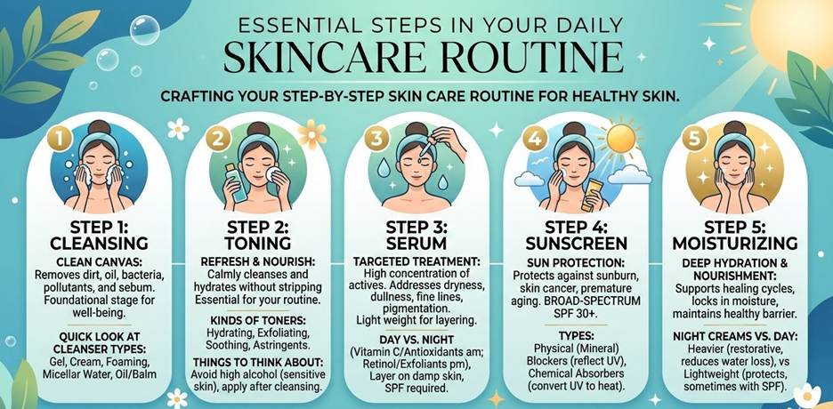 Essential Steps in Your Daily Skincare Routine 2 Step-By-Step Skin Care Routine