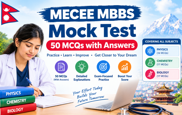 MECEE MBBS Mock Test: 50 MCQs with Answers