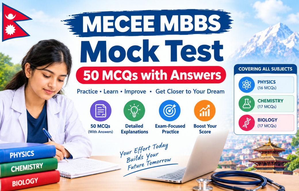 MECEE MBBS Mock Test: 50 MCQs with Answers